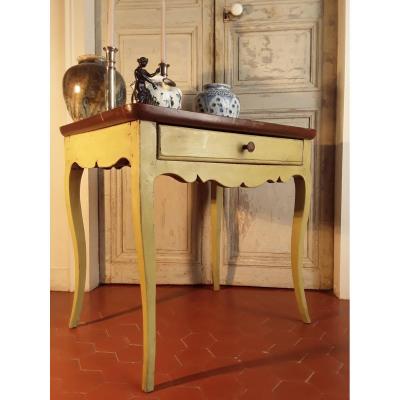 Provencal Table In Lacquered Wood.