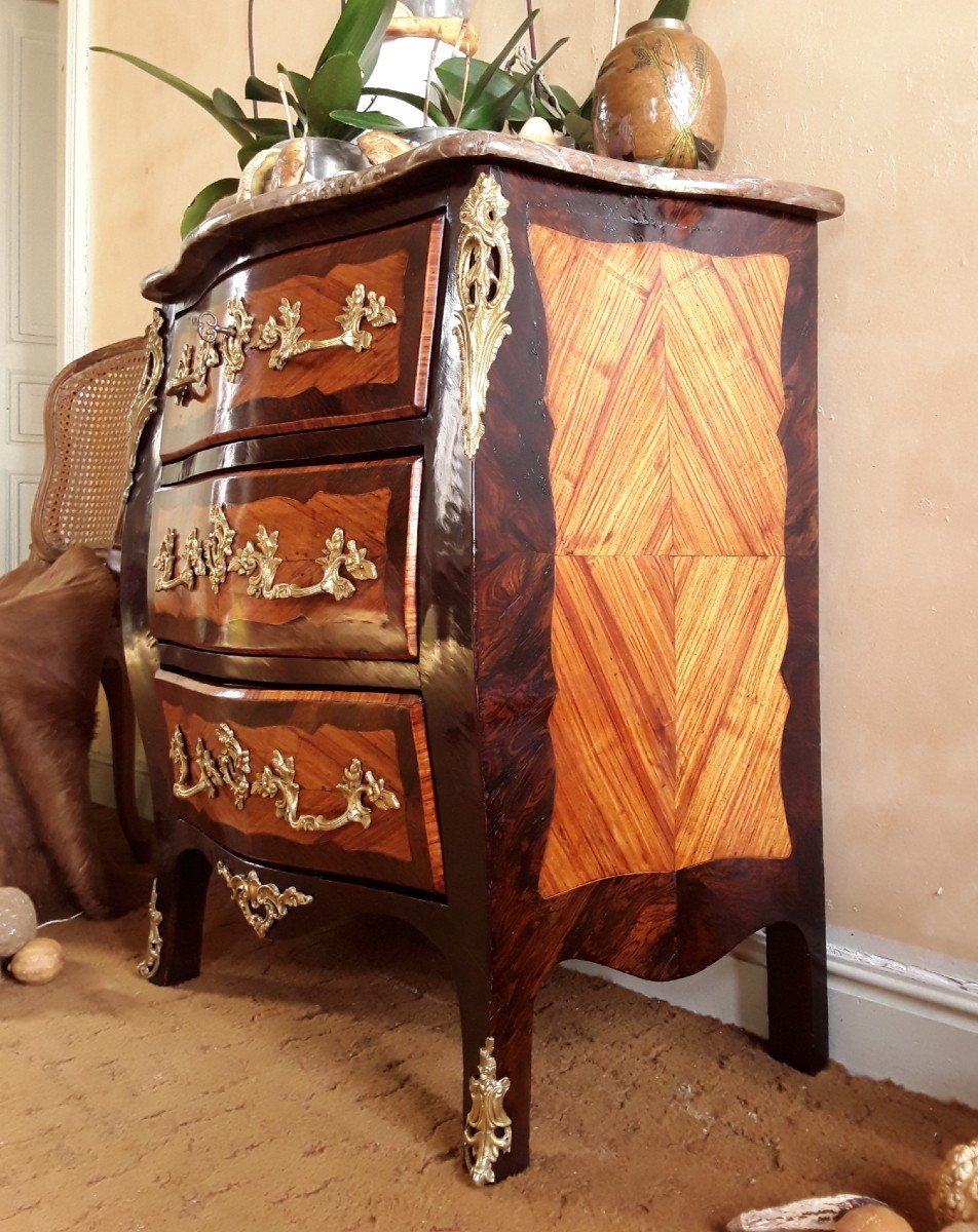 Chest Of Drawers "between Two" Louis XV Period.-photo-5