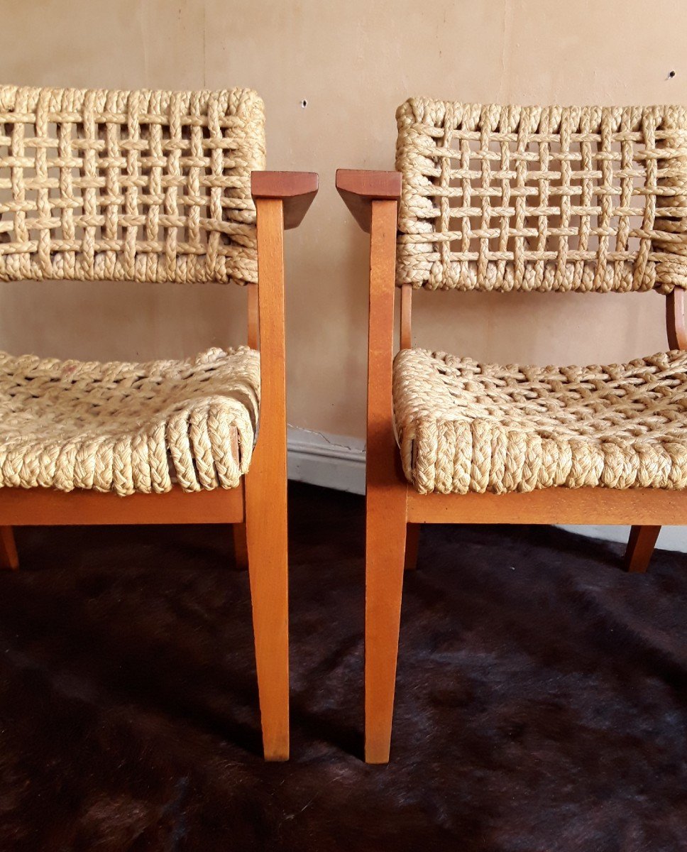 Paire De Fauteuils. Audoux - Minet.-photo-3