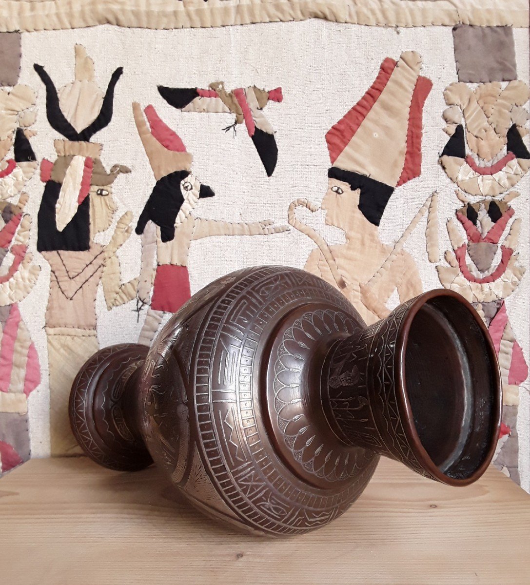 Vase With Pharaonic Decor.-photo-6