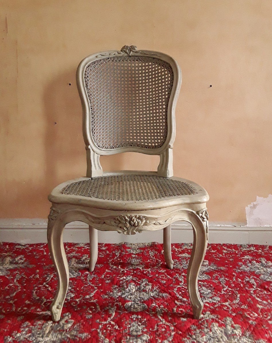 Suite De Six Chaises de Nogaret.Epoque Louis XV. -photo-3