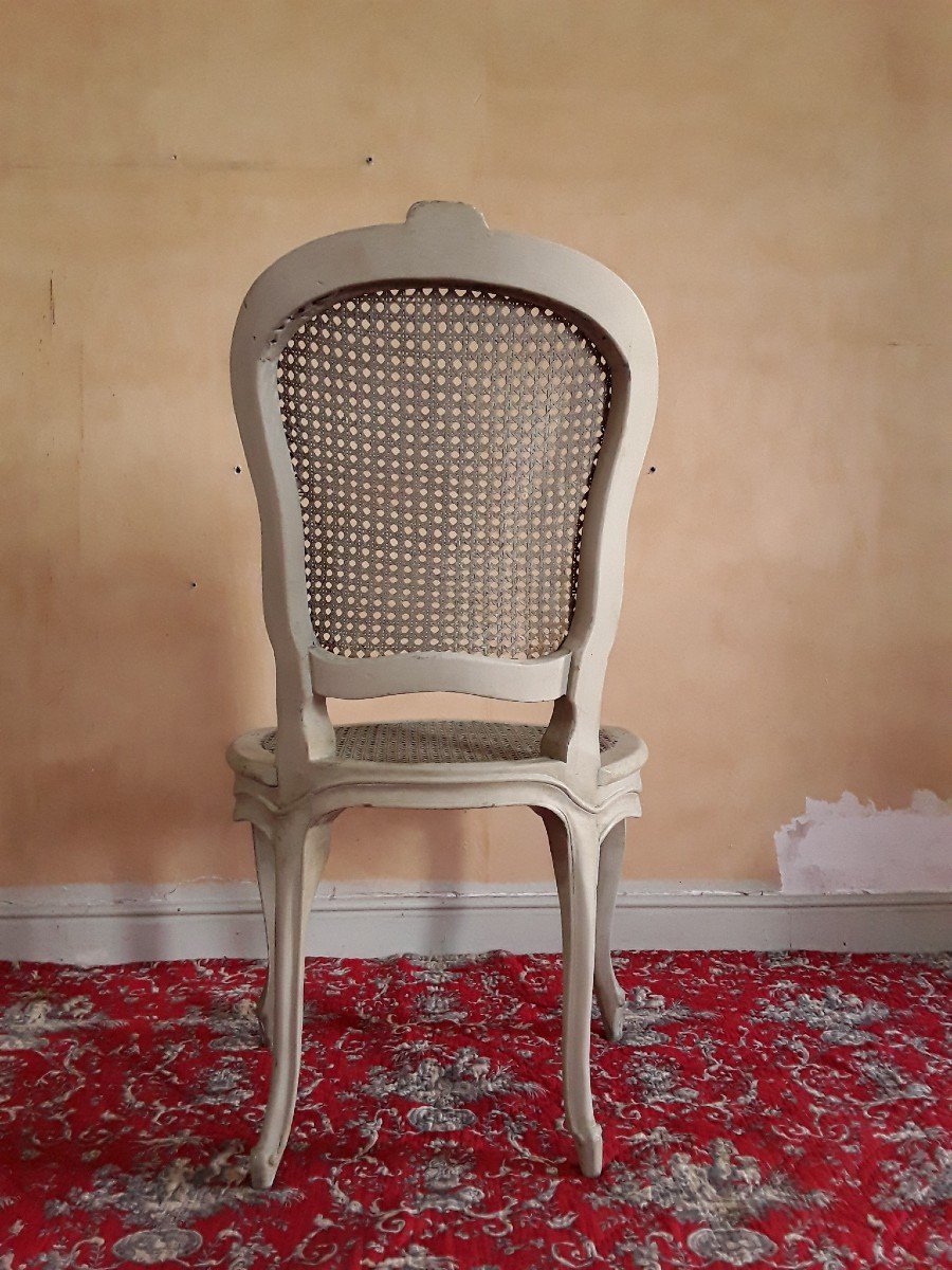 Suite De Six Chaises de Nogaret.Epoque Louis XV. -photo-5