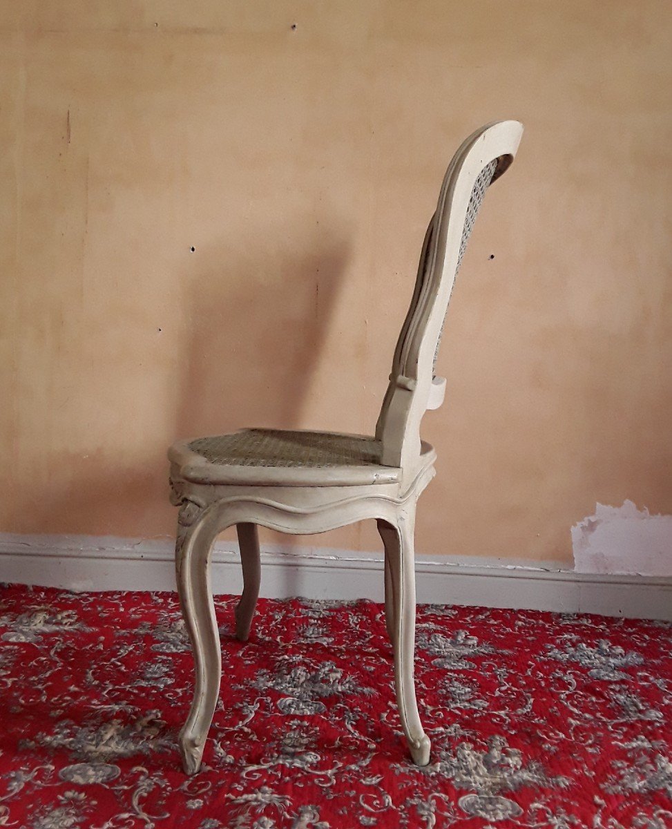 Suite De Six Chaises de Nogaret.Epoque Louis XV. -photo-7