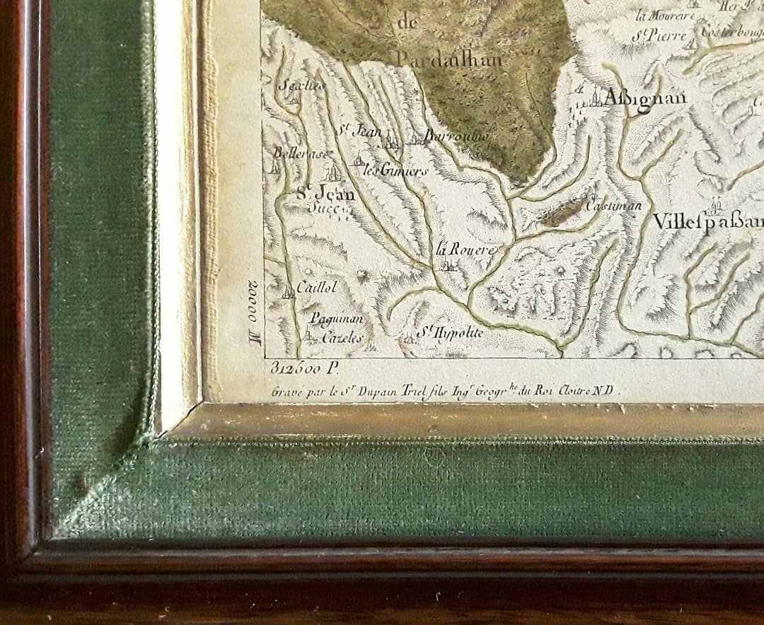 Carte Du XVIII ème. Région Languedoc. -photo-4