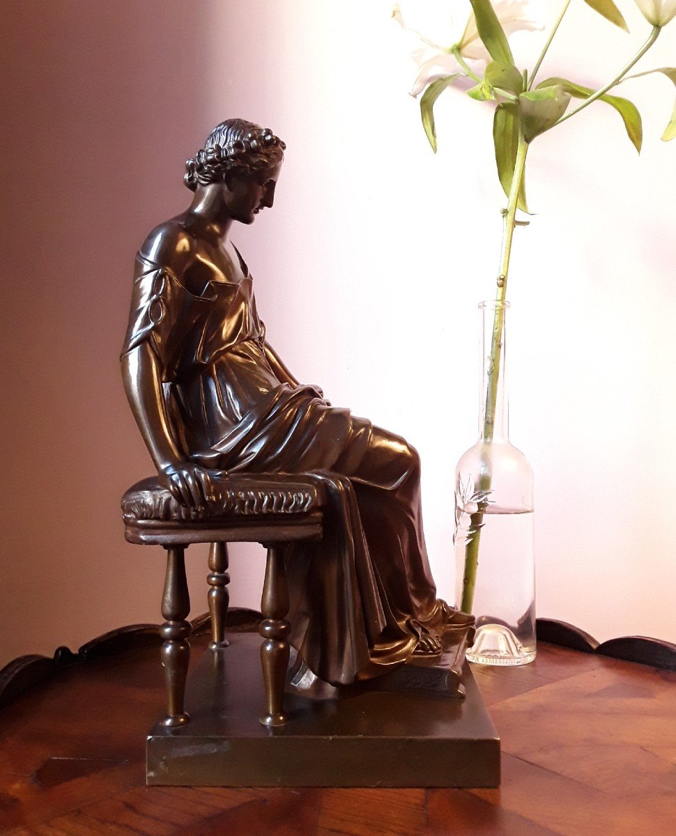 Antique Bronze Signed Barbedienne.-photo-3