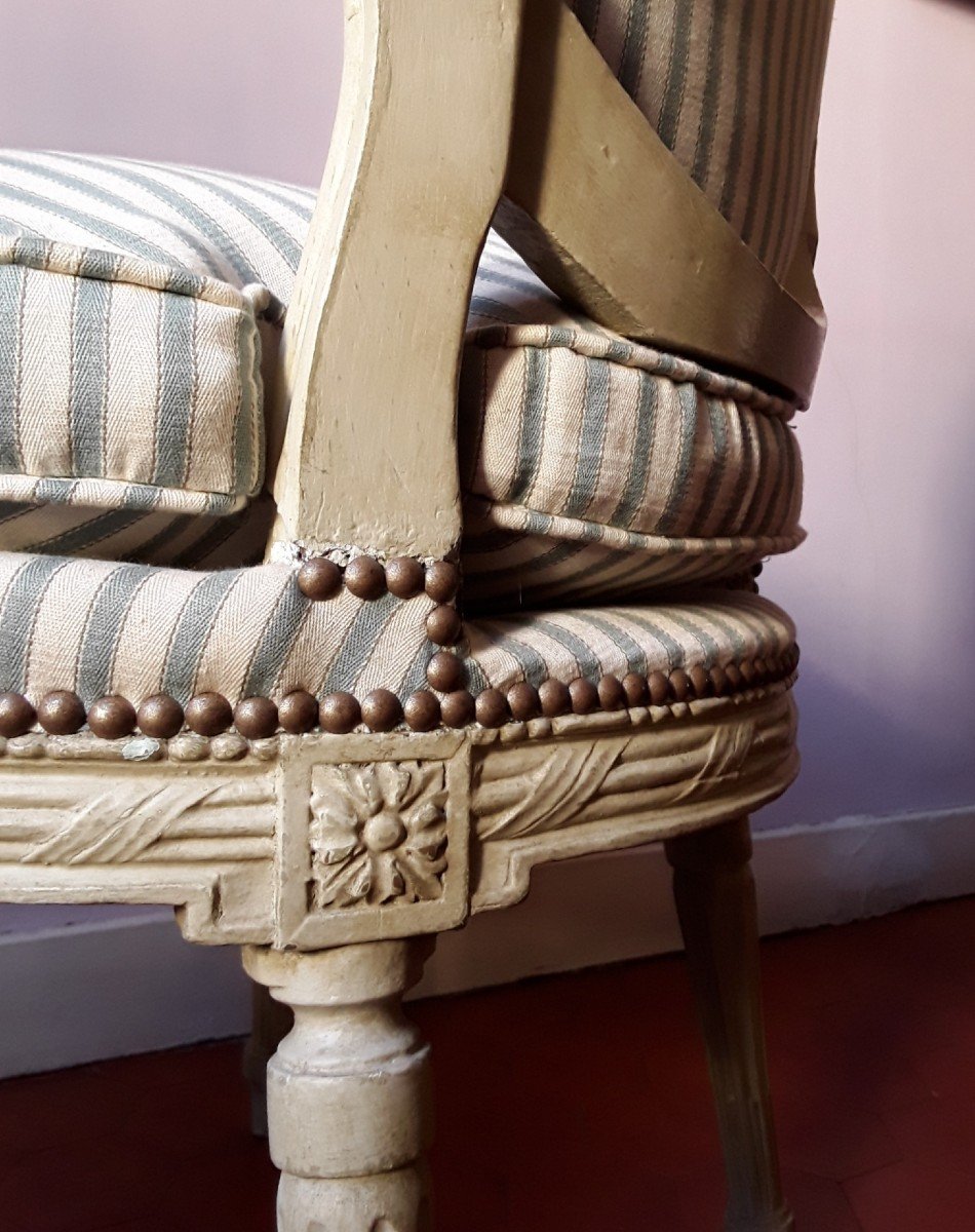 Grande Chaise Provençale d'époque Louis XVI. -photo-2