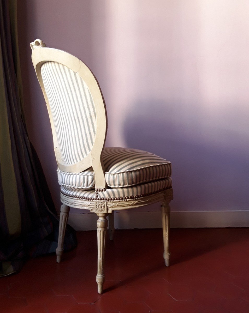 Grande Chaise Provençale d'époque Louis XVI. -photo-6