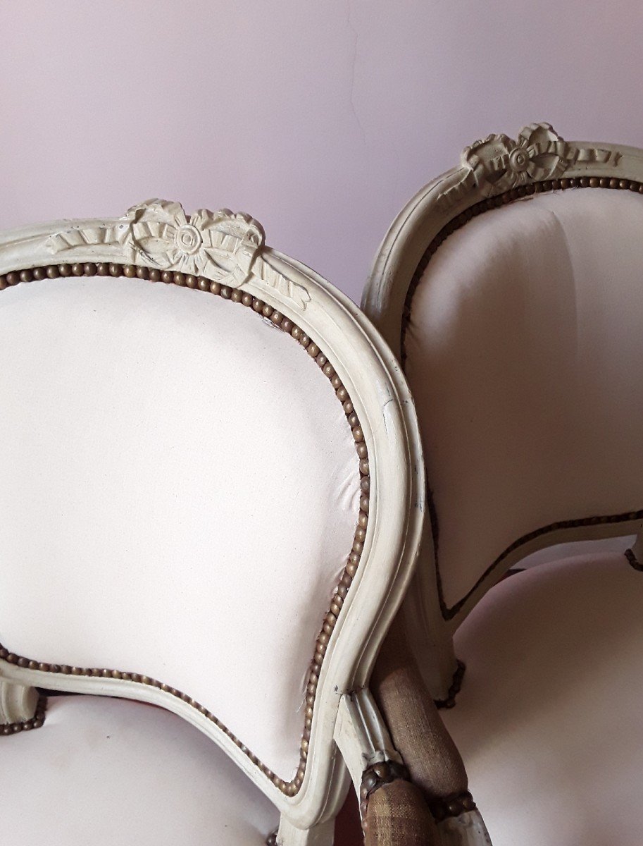 Pair Of 18th Century Armchairs By Fn Geny.-photo-4