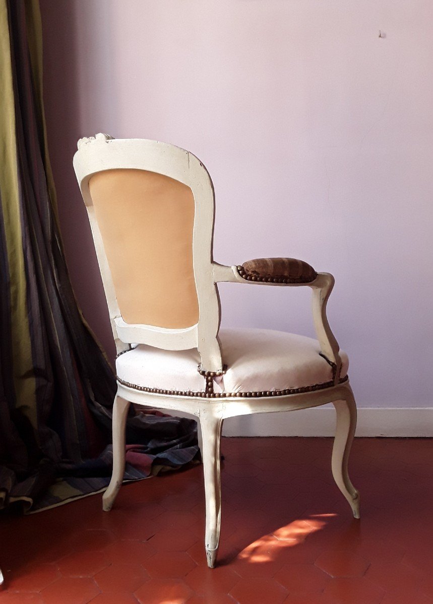 Pair Of 18th Century Armchairs By Fn Geny.-photo-6