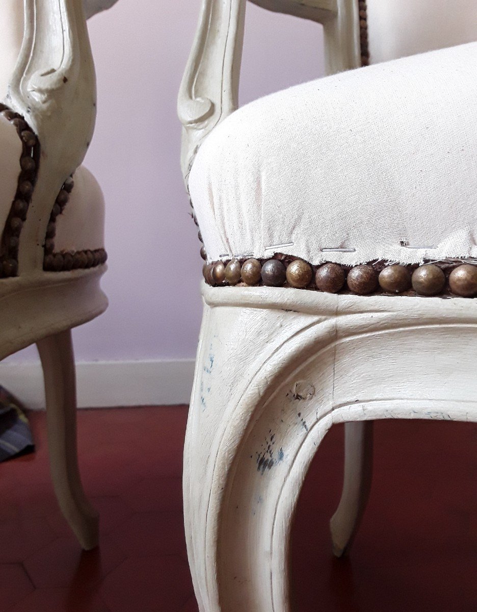 Pair Of 18th Century Armchairs By Fn Geny.-photo-7