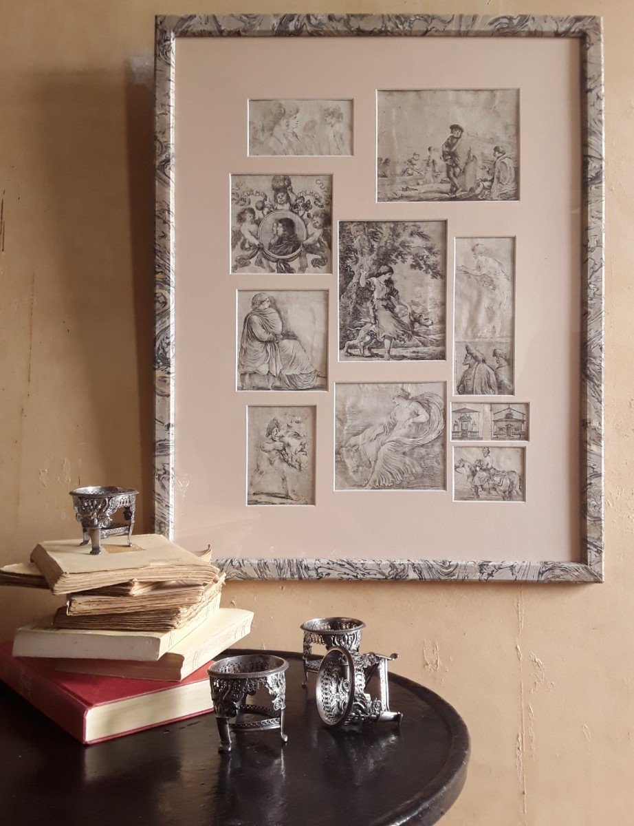 Collection Of Ten Etchings - Stefano Della Bella. Florence 1610 - 1664.-photo-1