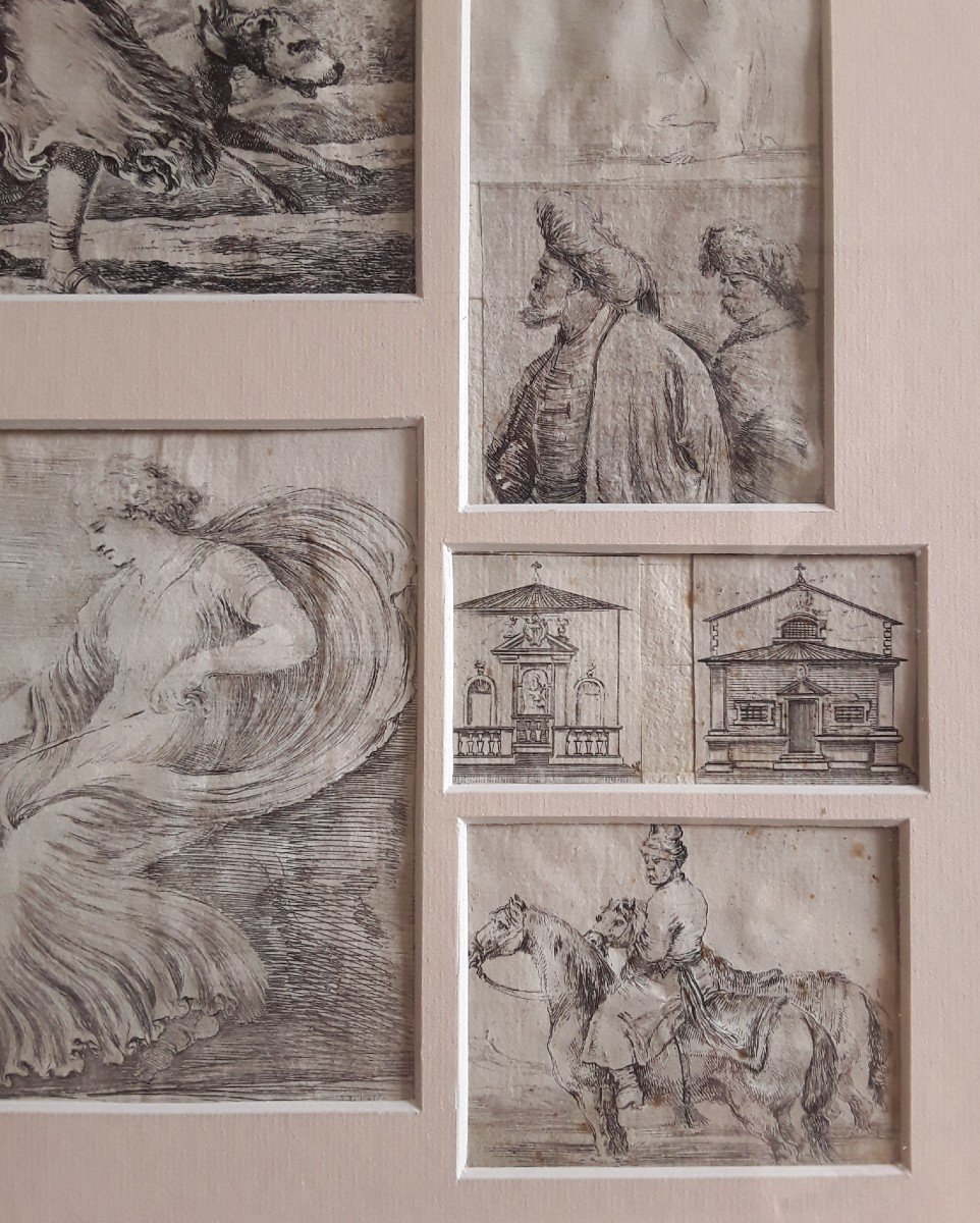 Collection Of Ten Etchings - Stefano Della Bella. Florence 1610 - 1664.-photo-3