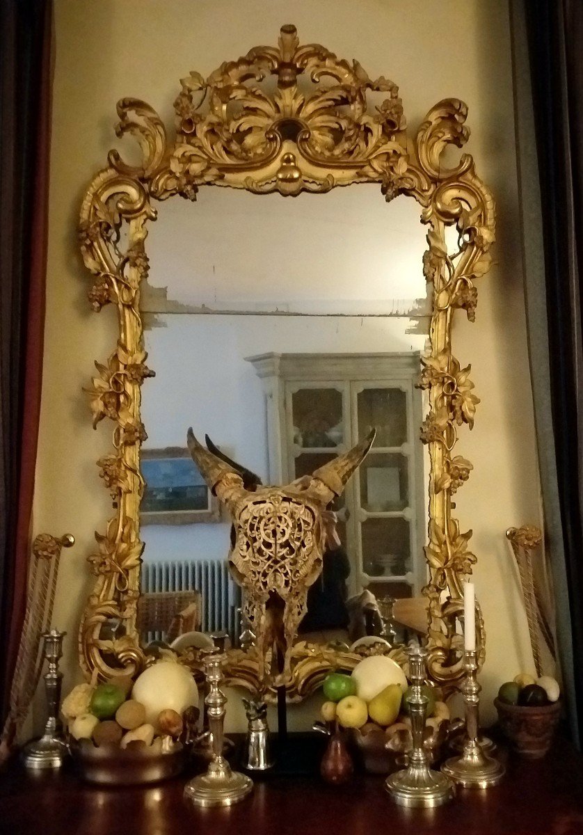 Large Provençal Mirror From The Louis XV Period.