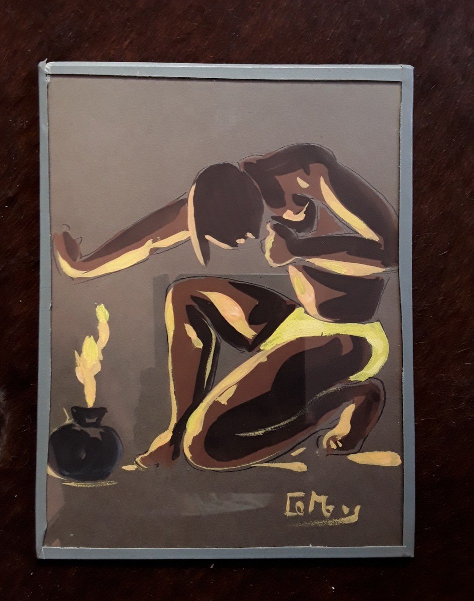 Série De Douze Gouaches Par Charles Combes. -photo-2