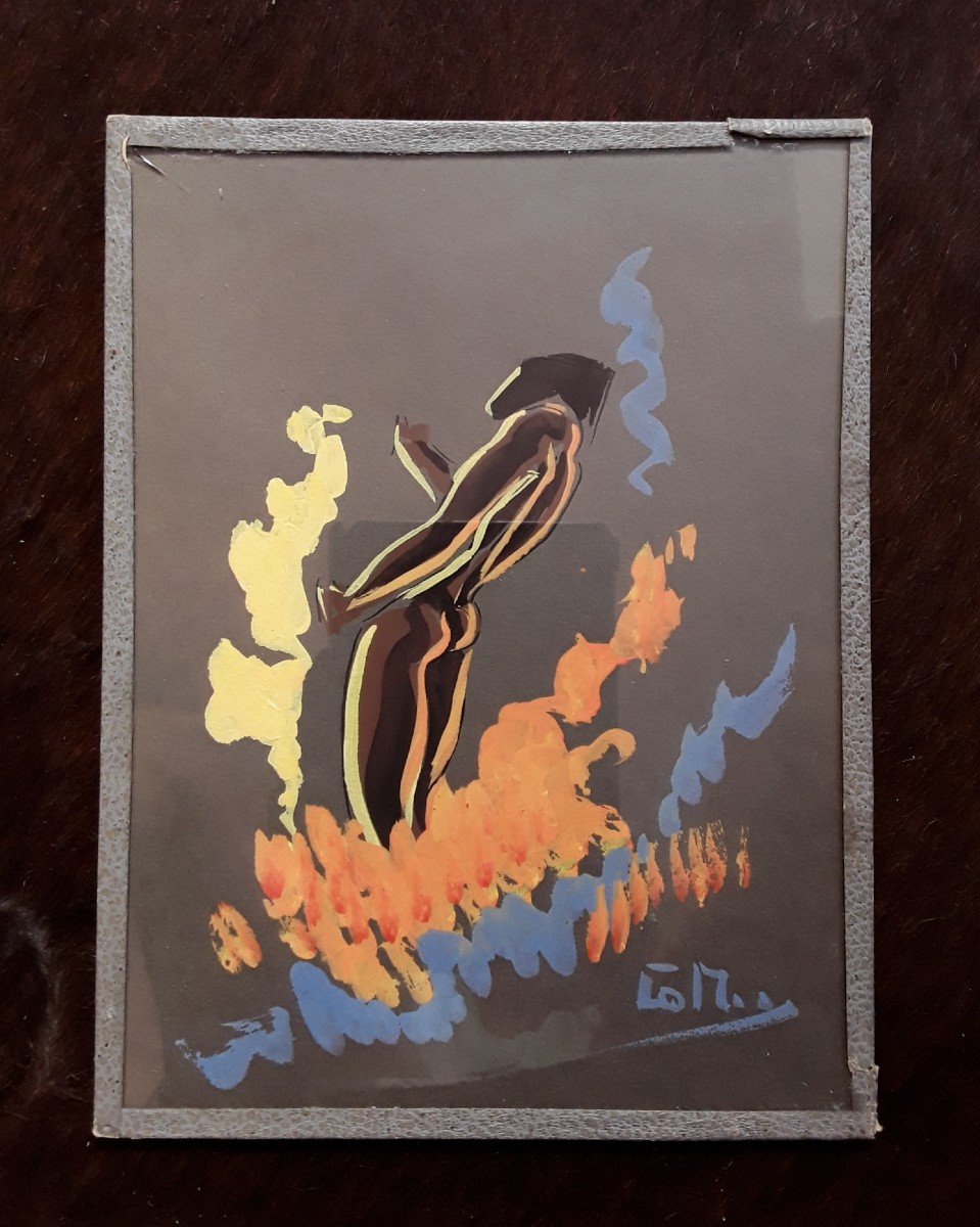 Série De Douze Gouaches Par Charles Combes. -photo-7