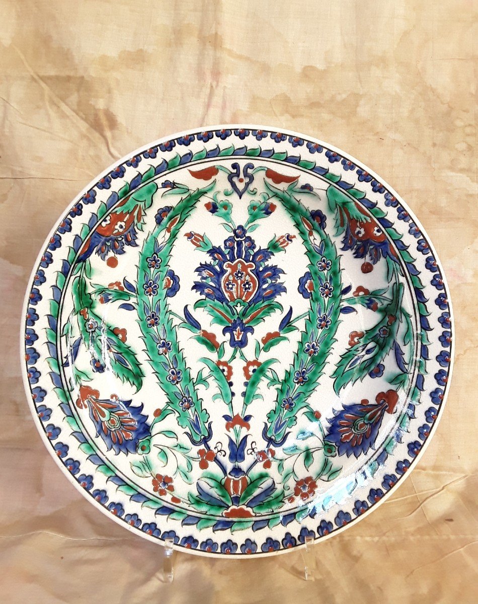 Proantic: Ancien Plat Ceramique Vernis