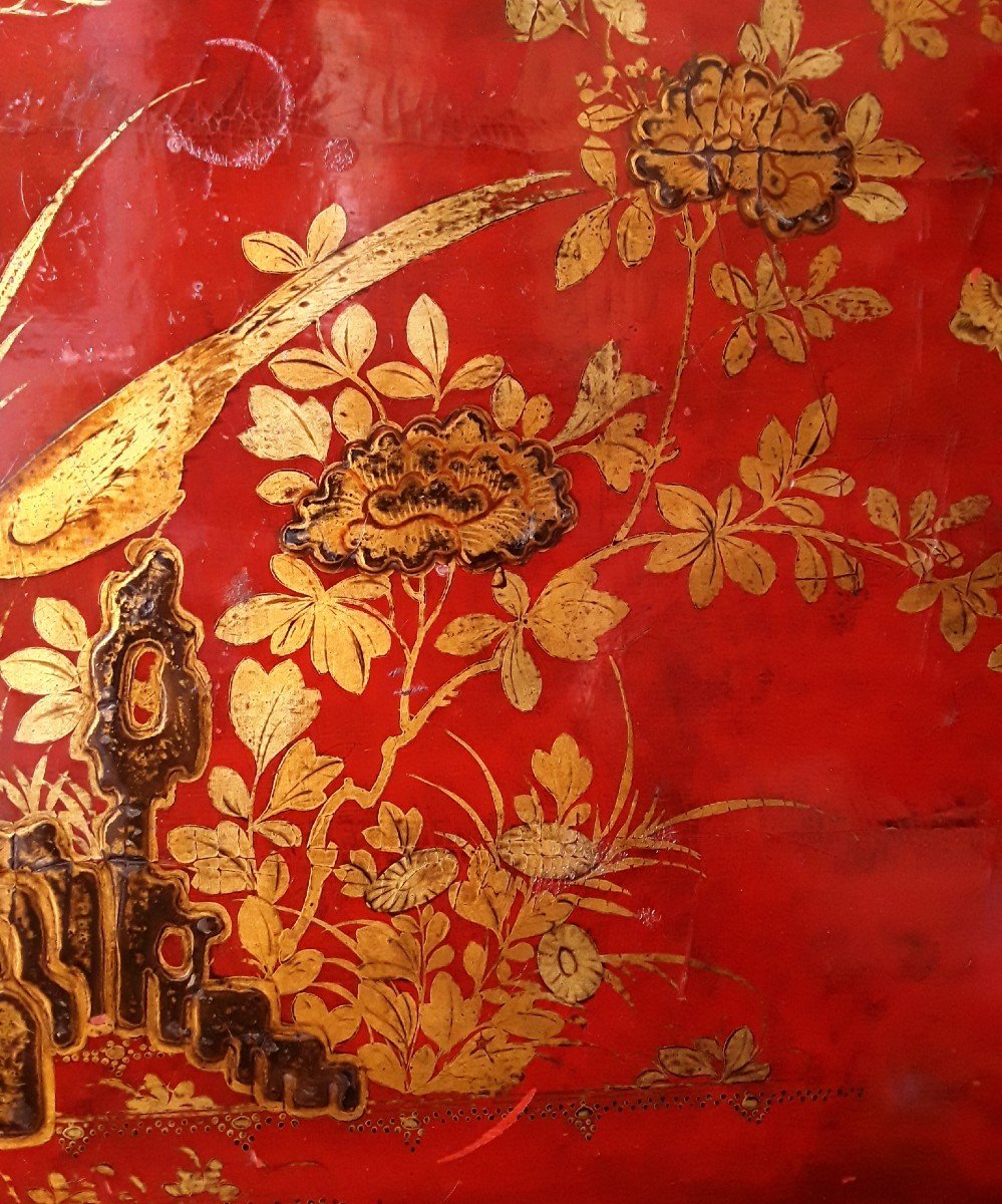 Polychrome Lacquer Coffee Table.-photo-3