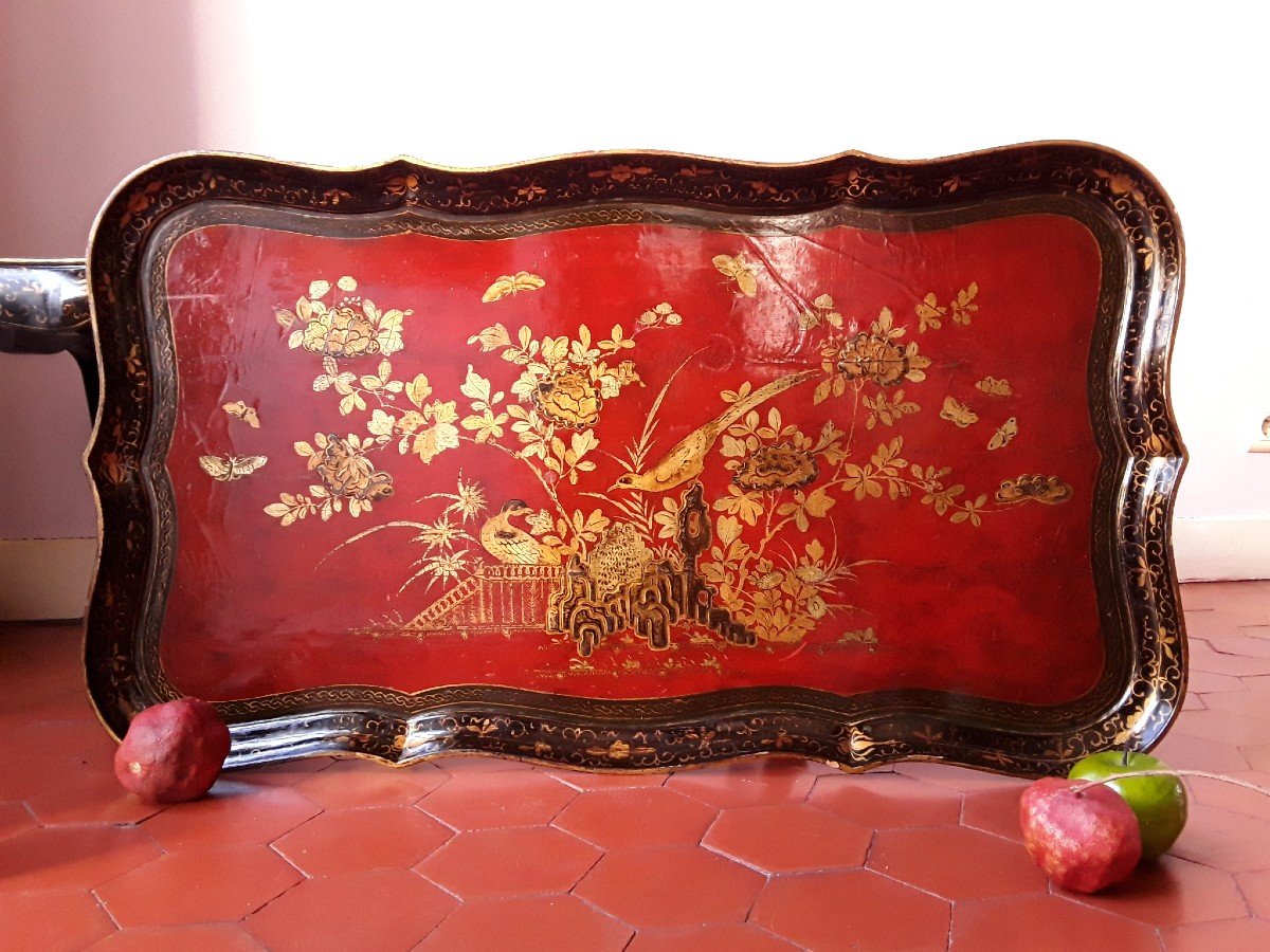 Polychrome Lacquer Coffee Table.-photo-1