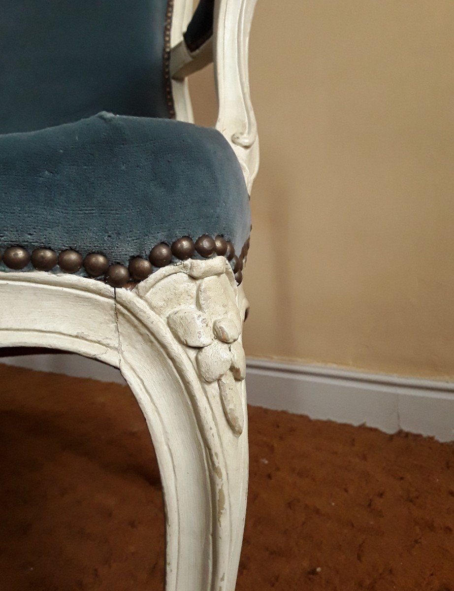 Large Fauteuil d'époque Louis XV. -photo-8