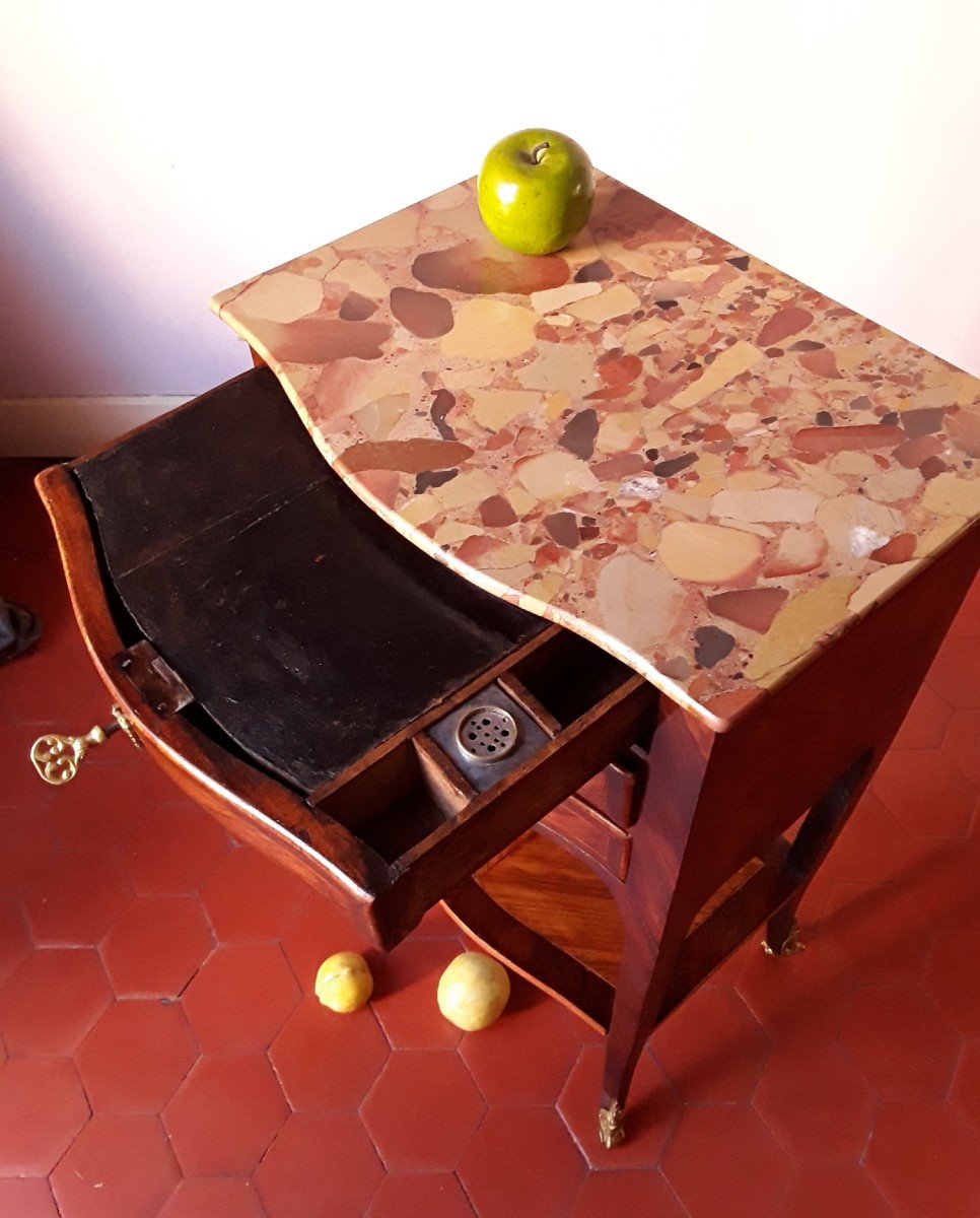 Table écritoire En Marqueterie.  époque Louis XV. -photo-3