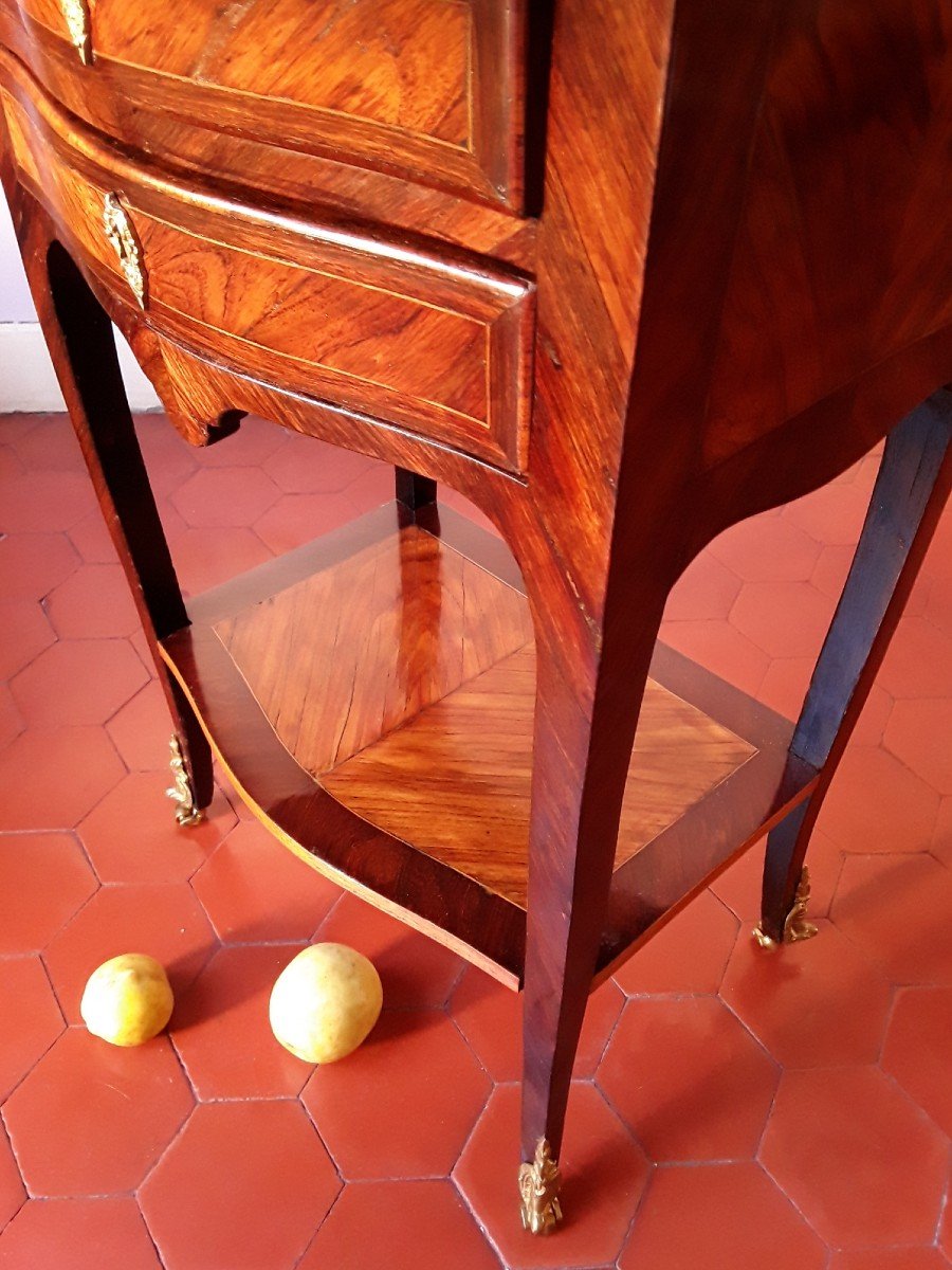 Table écritoire En Marqueterie.  époque Louis XV. -photo-4