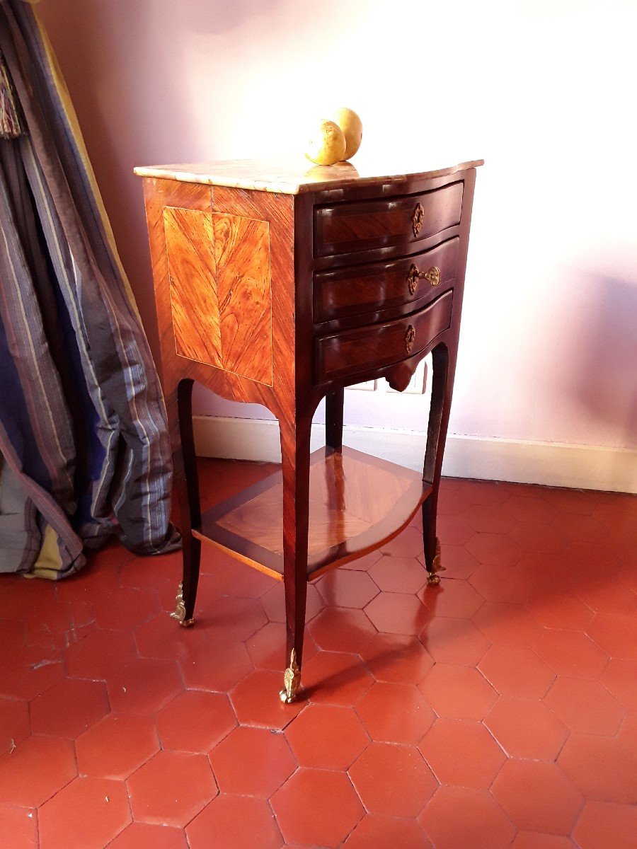 Table écritoire En Marqueterie.  époque Louis XV. -photo-6