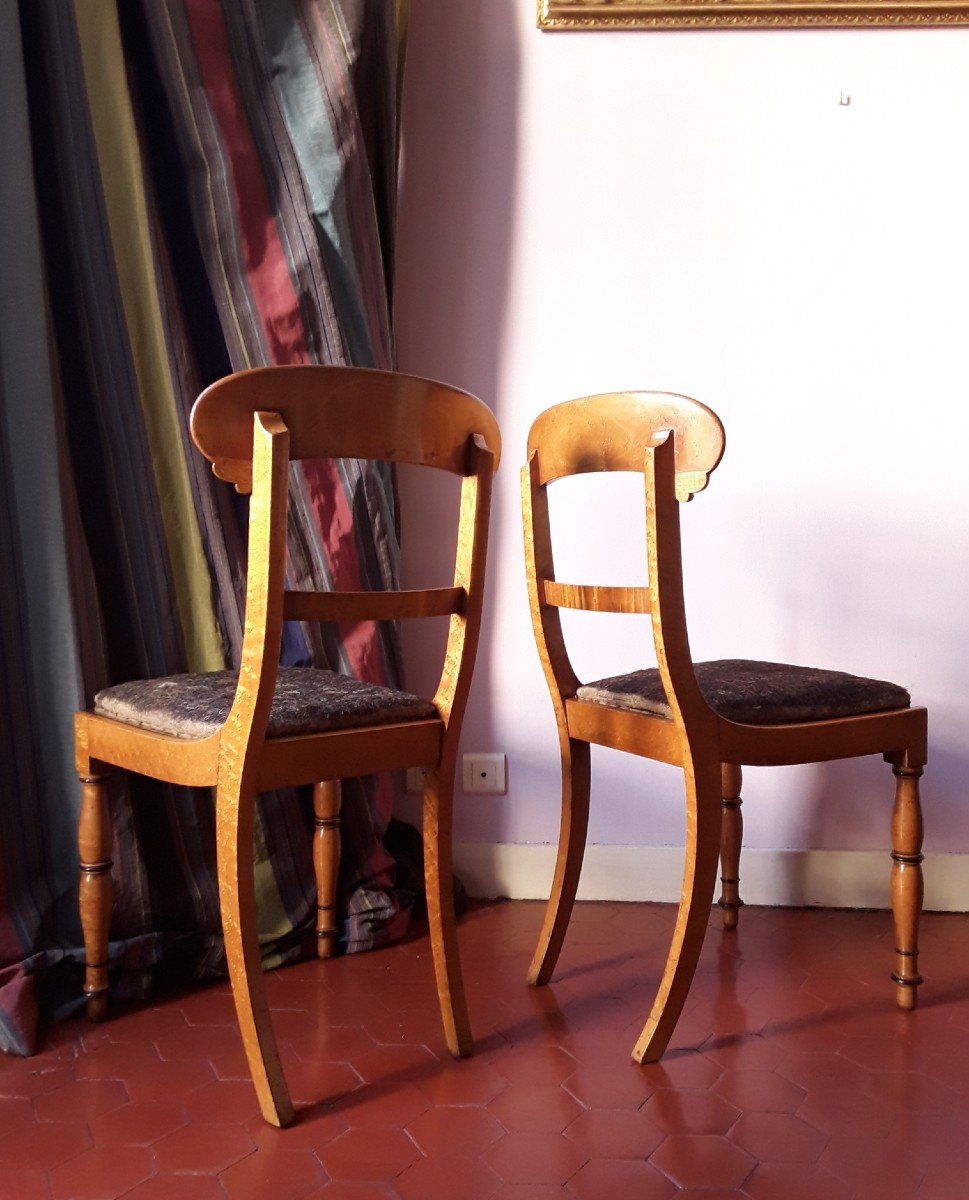 Pair Of Charles X Chairs.-photo-4