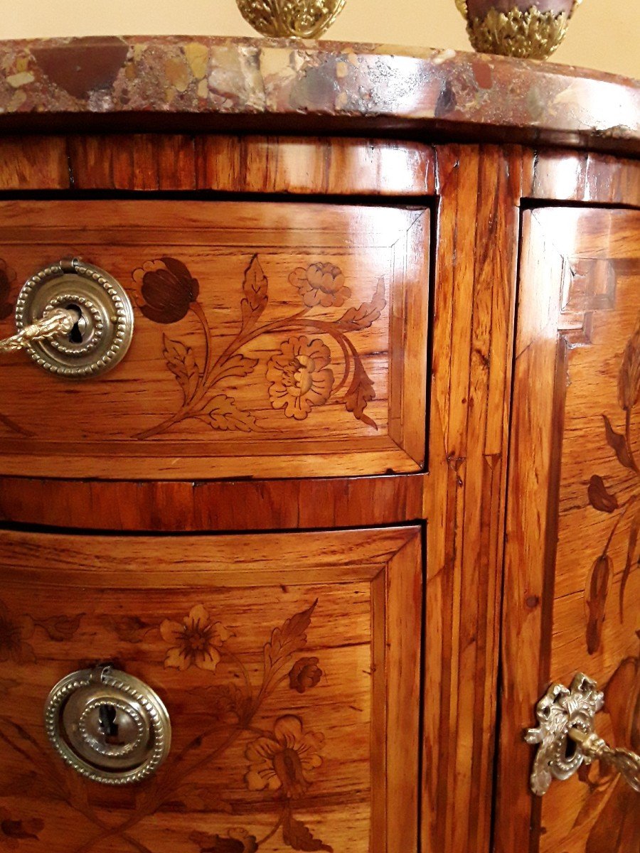 Commode d'époque Louis XVI Estampillée J. Lapie. -photo-1