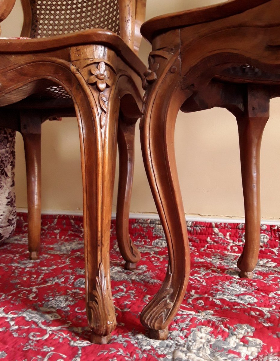 Three Chairs Attributed To Nogaret.-photo-4