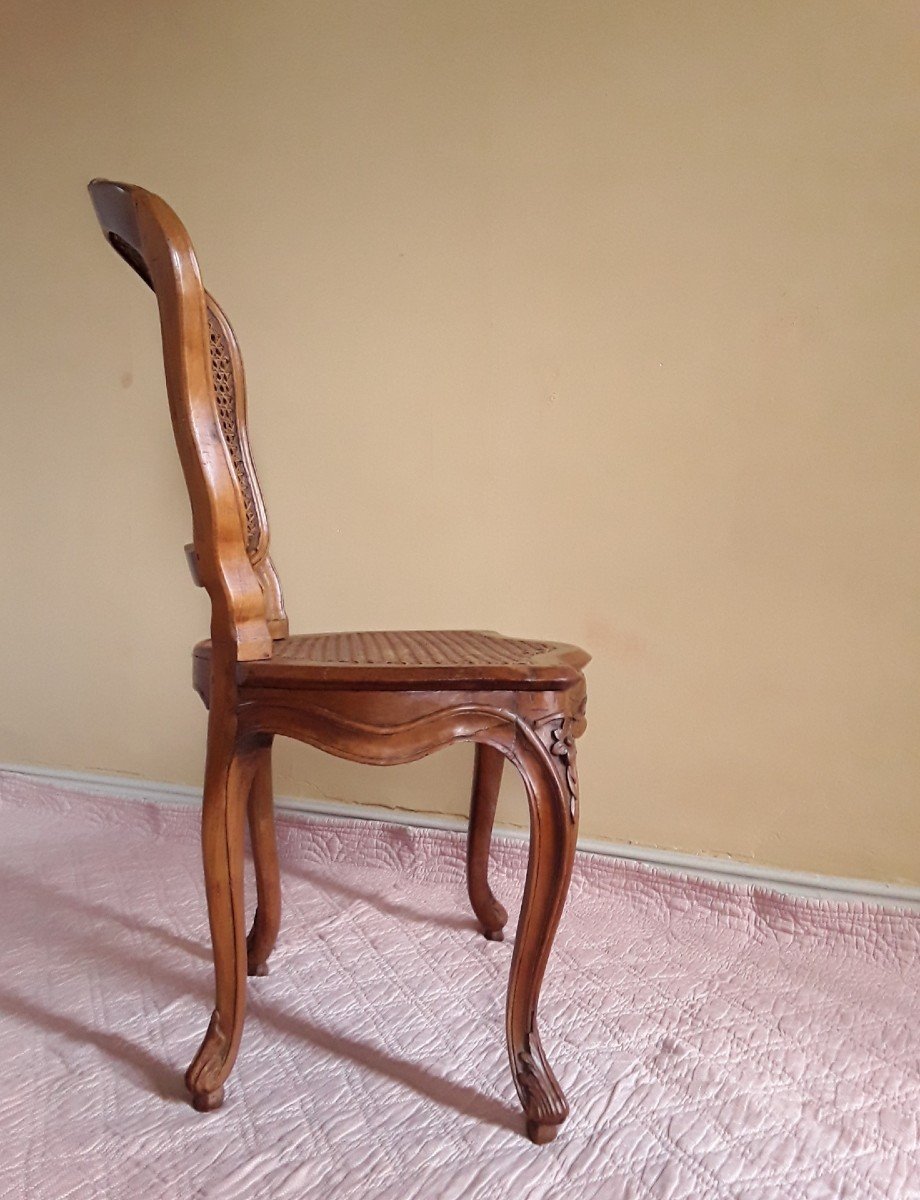 Three Chairs Attributed To Nogaret.-photo-4