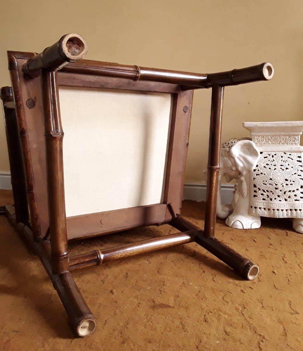 Fauteuil En Bambou d'époque XIX ème. -photo-8