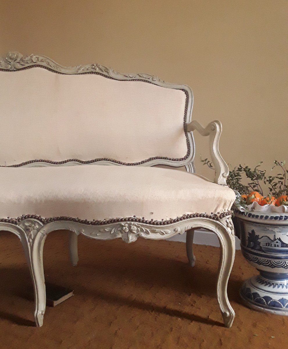 Louis XV Period Sofa Attributed To Nogaret. -photo-2