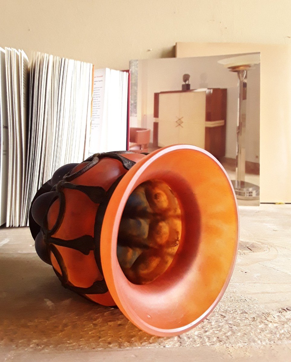 Vase Art Déco Par Delattre.-photo-2