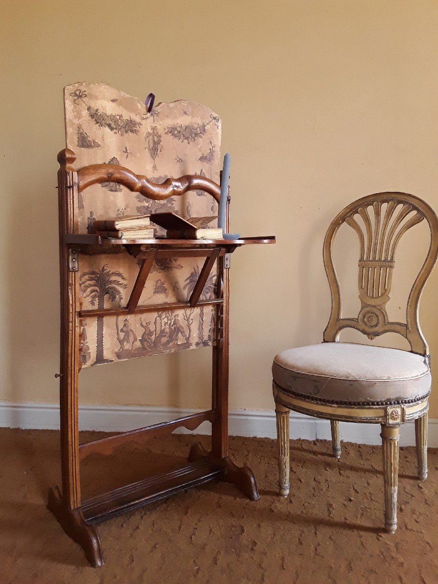 écritoire à écran En "arte Povera". époque Louis XV. -photo-2