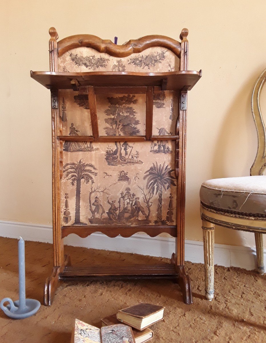 écritoire à écran En "arte Povera". époque Louis XV. 