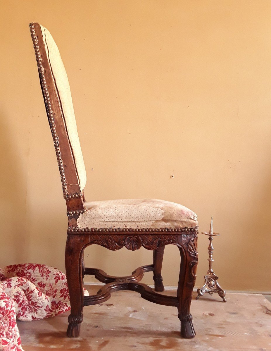 Louis XIV Period Coat Of Arms Chair. -photo-1