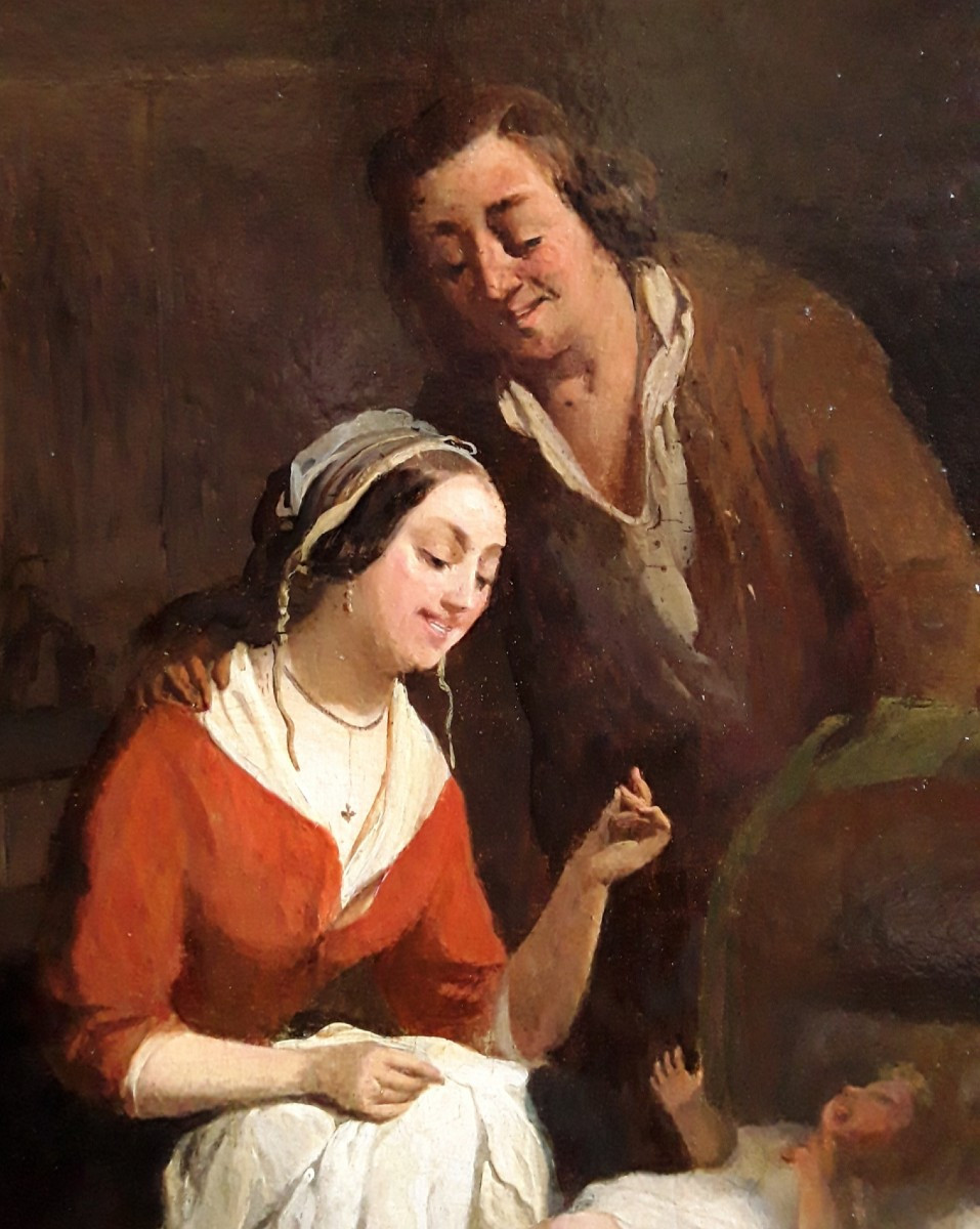 Anthonie Waldorp. Dutch Interior Scene. -photo-2