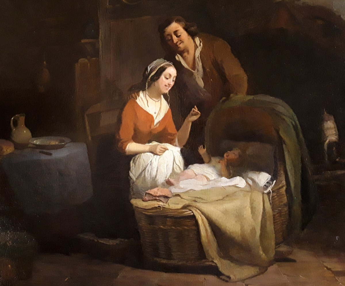 Anthonie Waldorp. Dutch Interior Scene. -photo-3