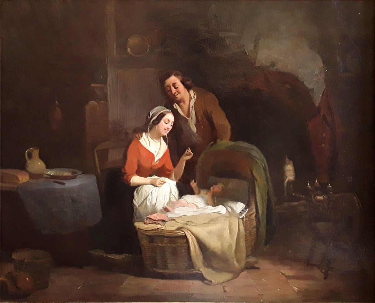 Anthonie Waldorp. Dutch Interior Scene. -photo-2