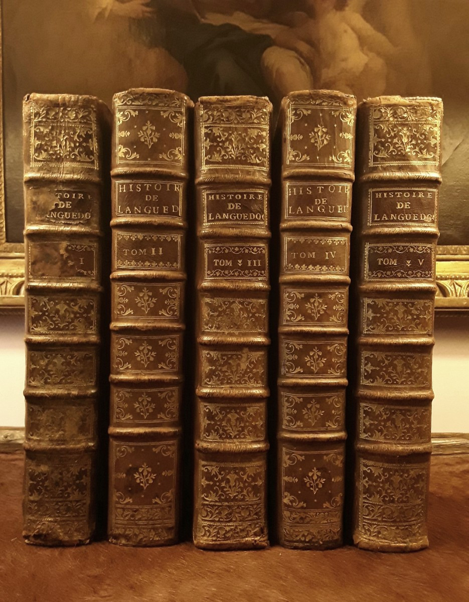 "histoire Du Languedoc ". 5 volumes. 1730.-photo-4