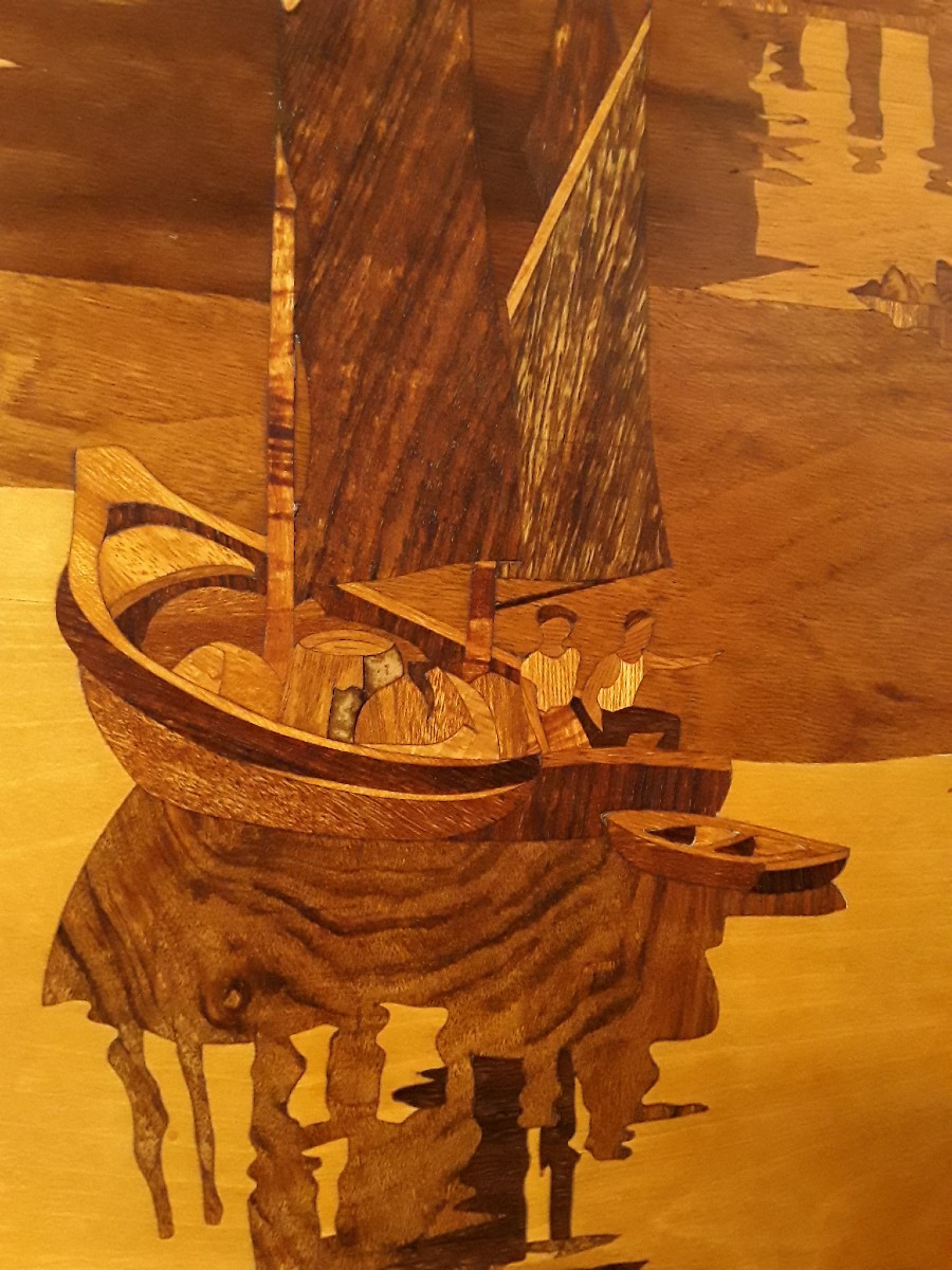 Large Marquetry Panel, Early 20th Century. -photo-3