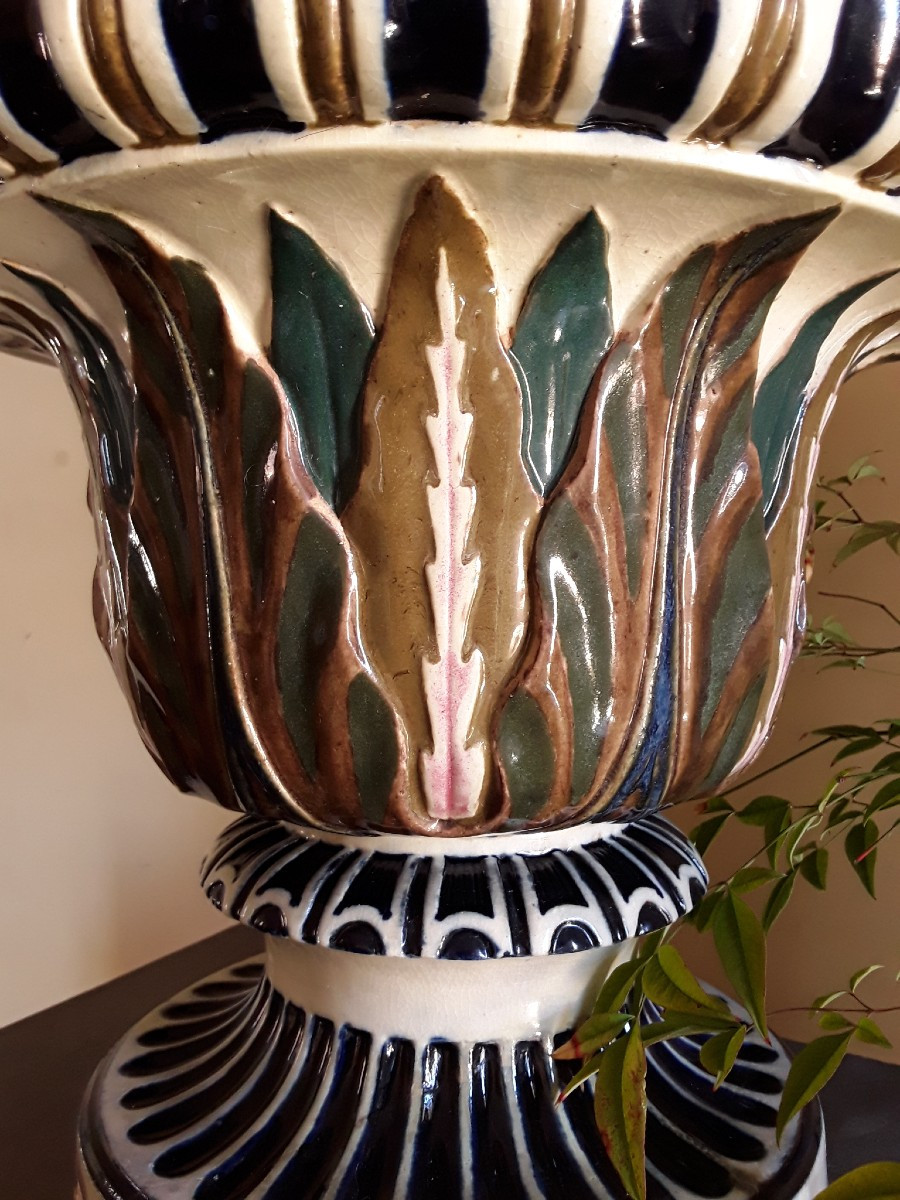 Grand Vase Médicis En Céramique. Diametre 49 Cm-photo-4