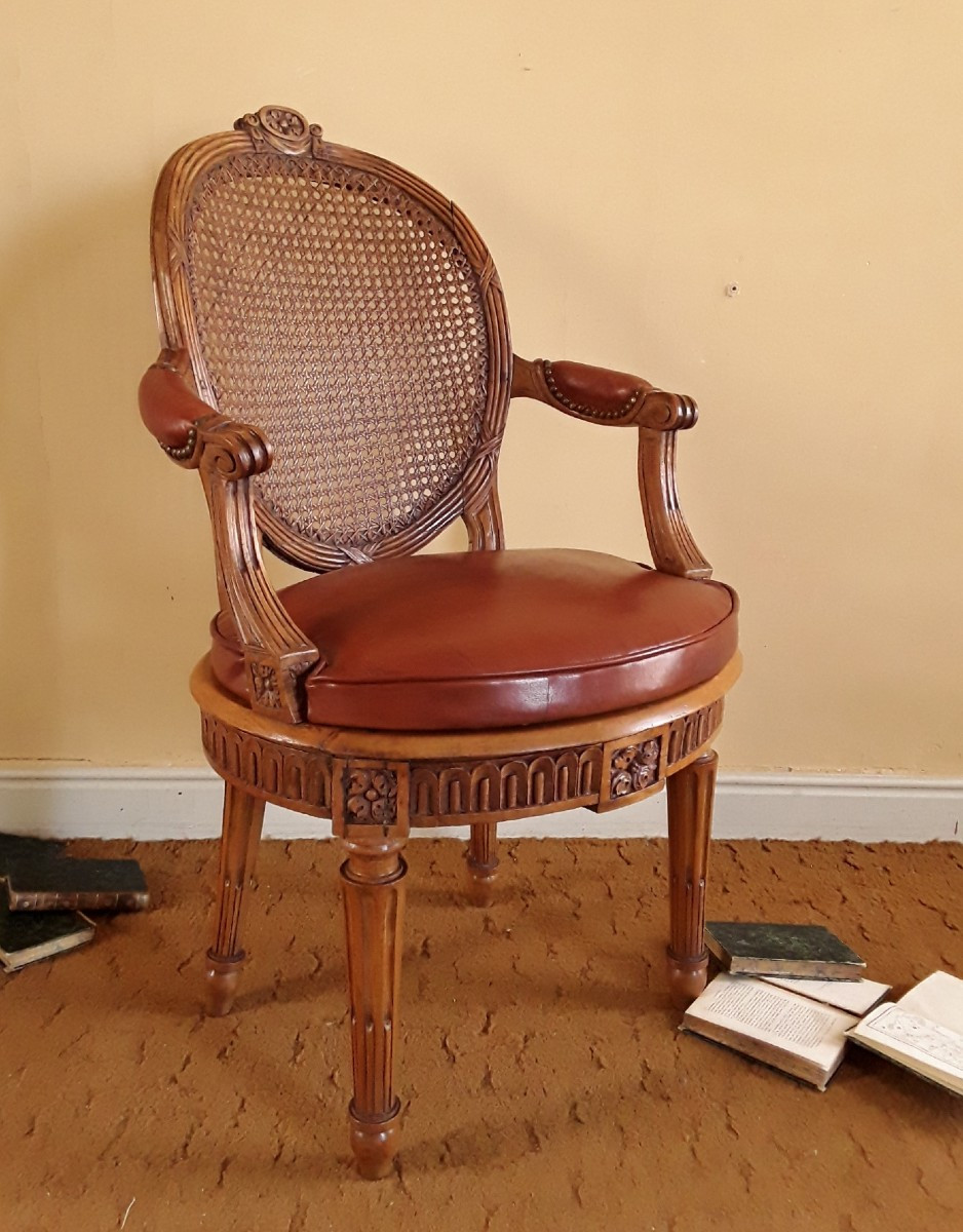 Office Chair. Louis XVI Period. 