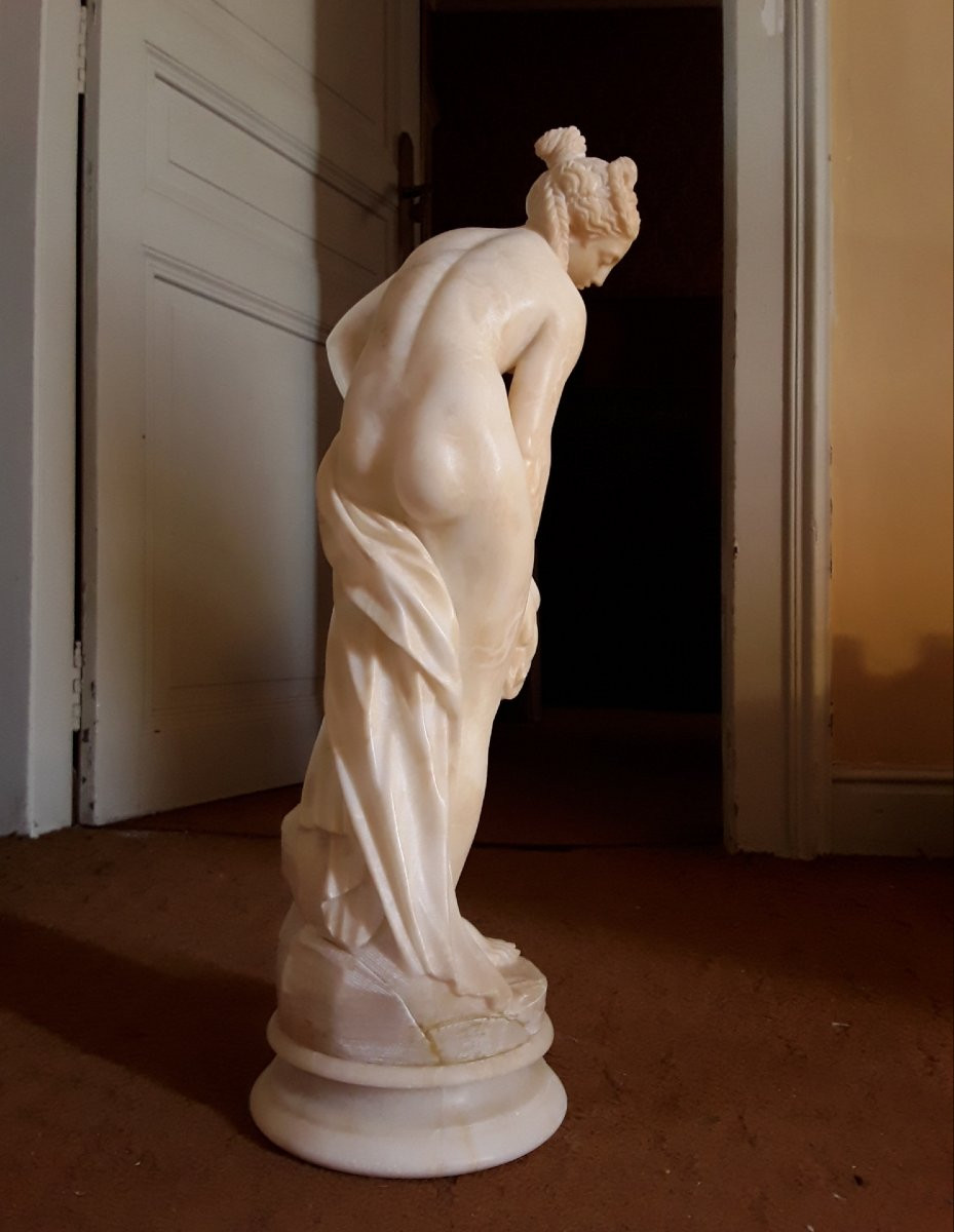 " Vénus au bain '' d'après C.G Allegrain. H 61 cm.-photo-2
