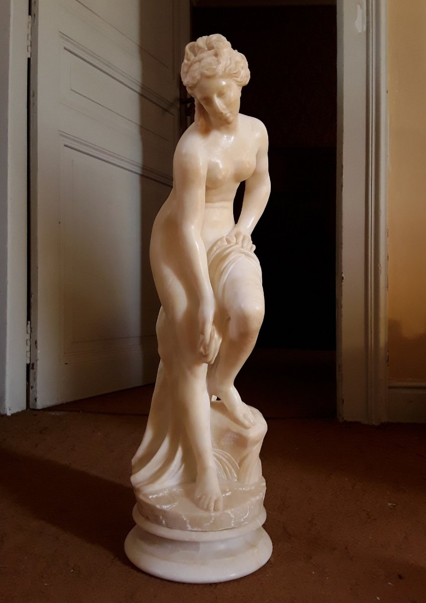 " Vénus au bain '' d'après C.G Allegrain. H 61 cm.-photo-4