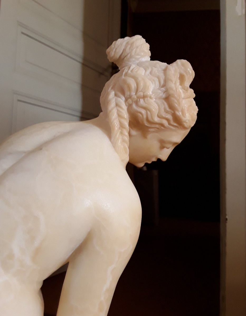 " Vénus au bain '' d'après C.G Allegrain. H 61 cm.-photo-6
