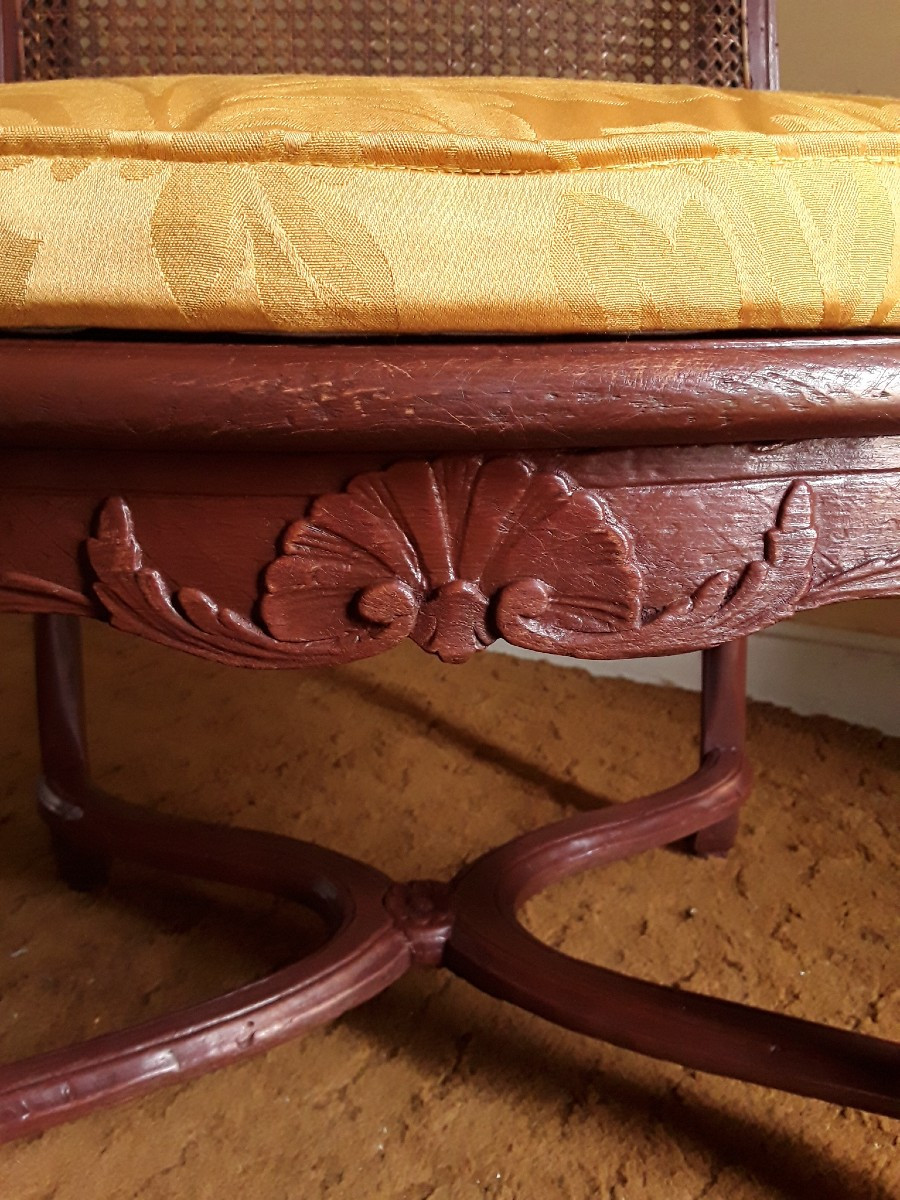 Large paire de fauteuils d'époque Régence. -photo-1