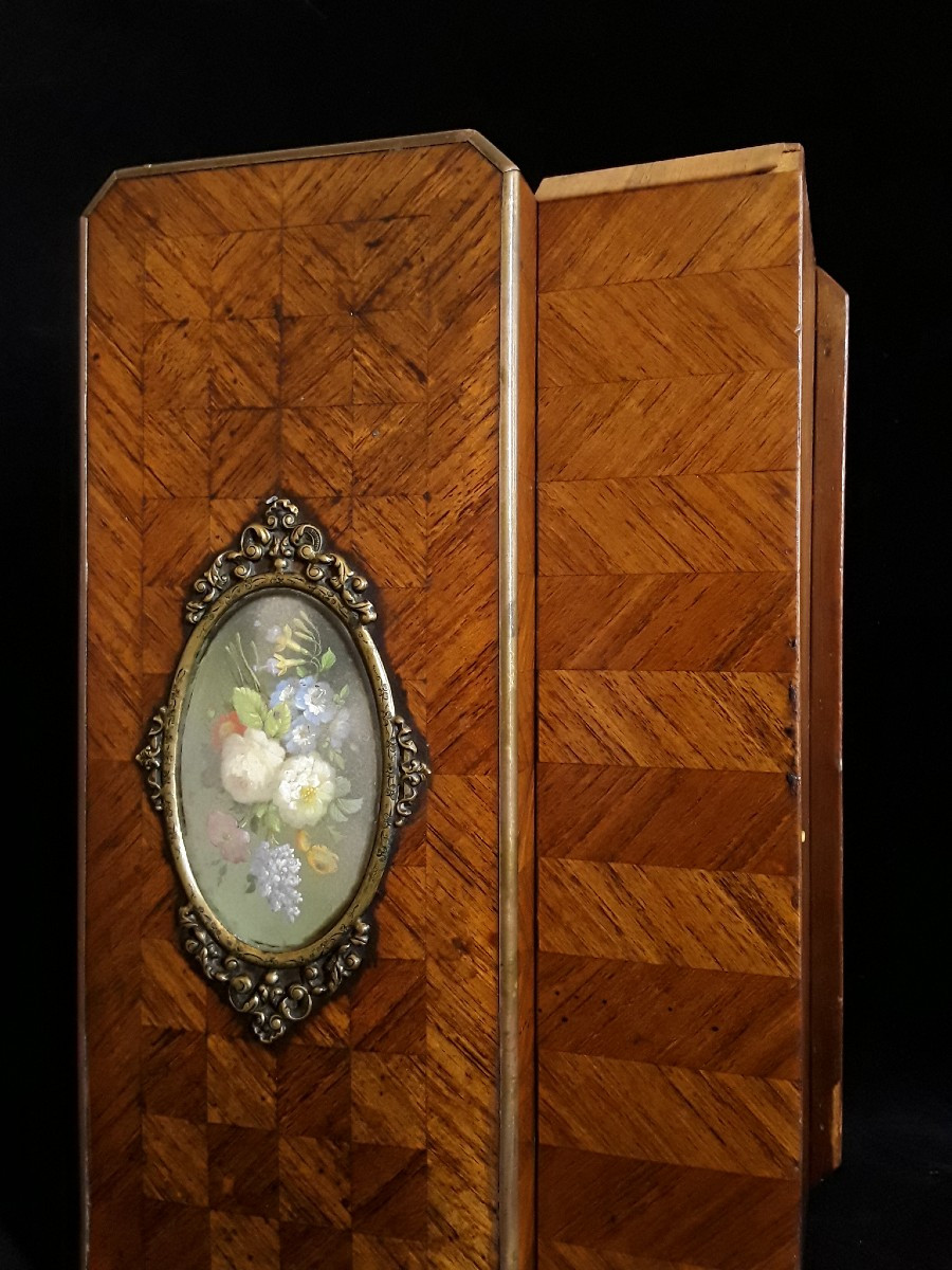 Boîte en marqueterie signée TAHAN PARIS.-photo-7