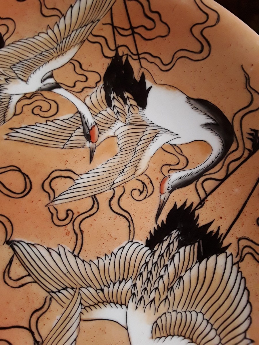 Large Porcelain Dish From Japan. -photo-2