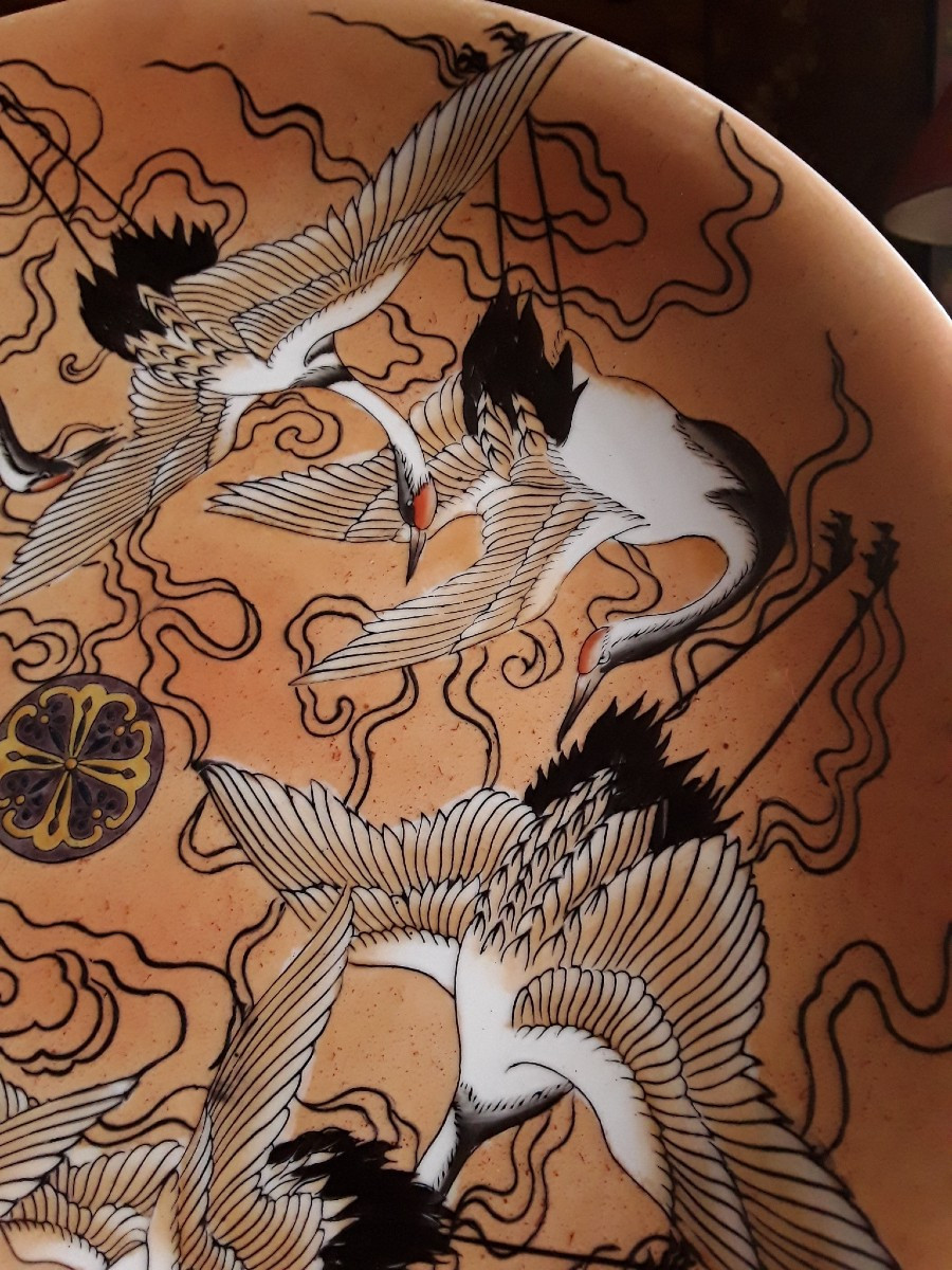 Large Porcelain Dish From Japan. 